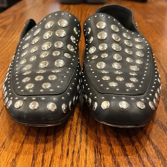 1.State Black Studded Loafers - Picture 2 of 4